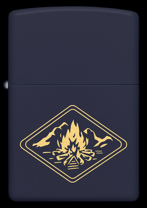 Zippo 46174 vžigalnik Campfire, Navy Matte